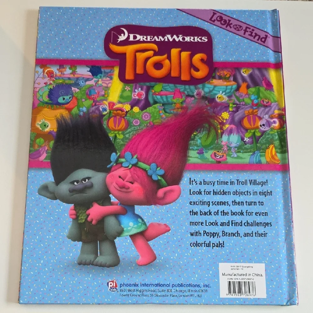 DreamWorks Trolls Look and Find Book - Vibrant Colors